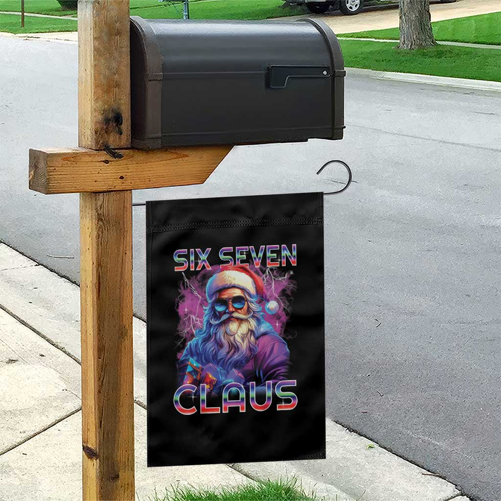 Funny Six Seven Claus Garden Flag 67 Christmas Santa Meme Gen Alpha - Wonder Print Shop