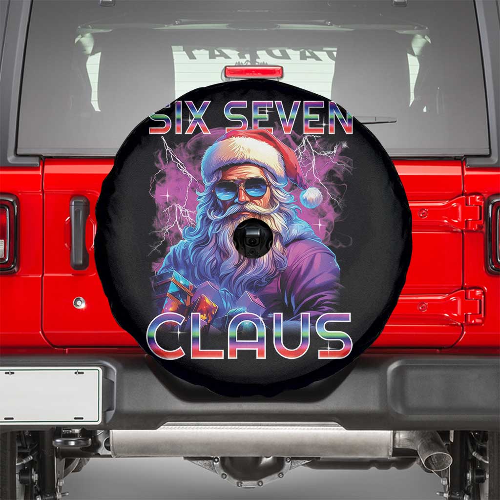 Funny Six Seven Claus Spare Tire Cover 67 Christmas Santa Meme Gen Alpha - Wonder Print Shop