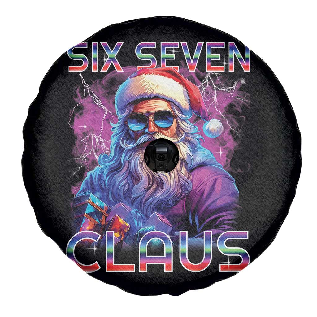 Funny Six Seven Claus Spare Tire Cover 67 Christmas Santa Meme Gen Alpha - Wonder Print Shop