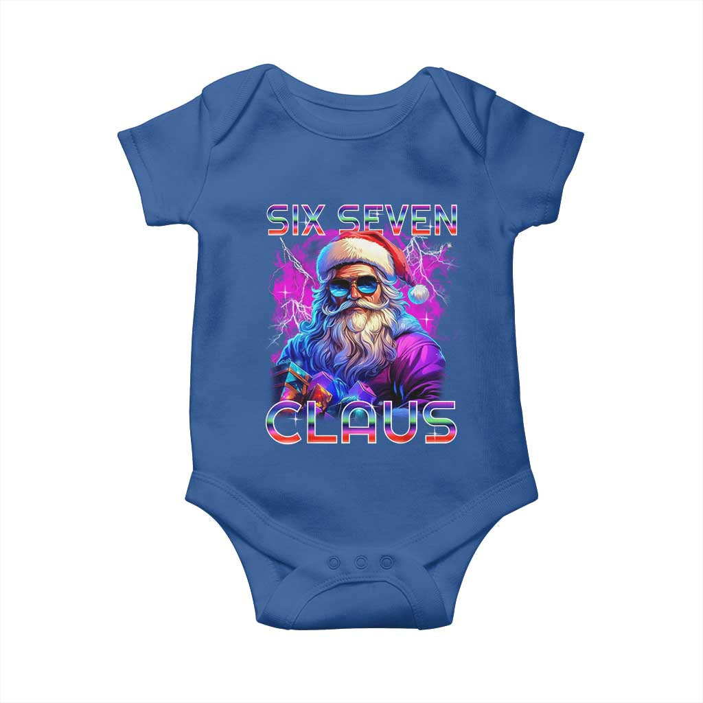 Funny Six Seven Claus Baby Onesie 67 Christmas Santa Meme Gen Alpha - Wonder Print Shop