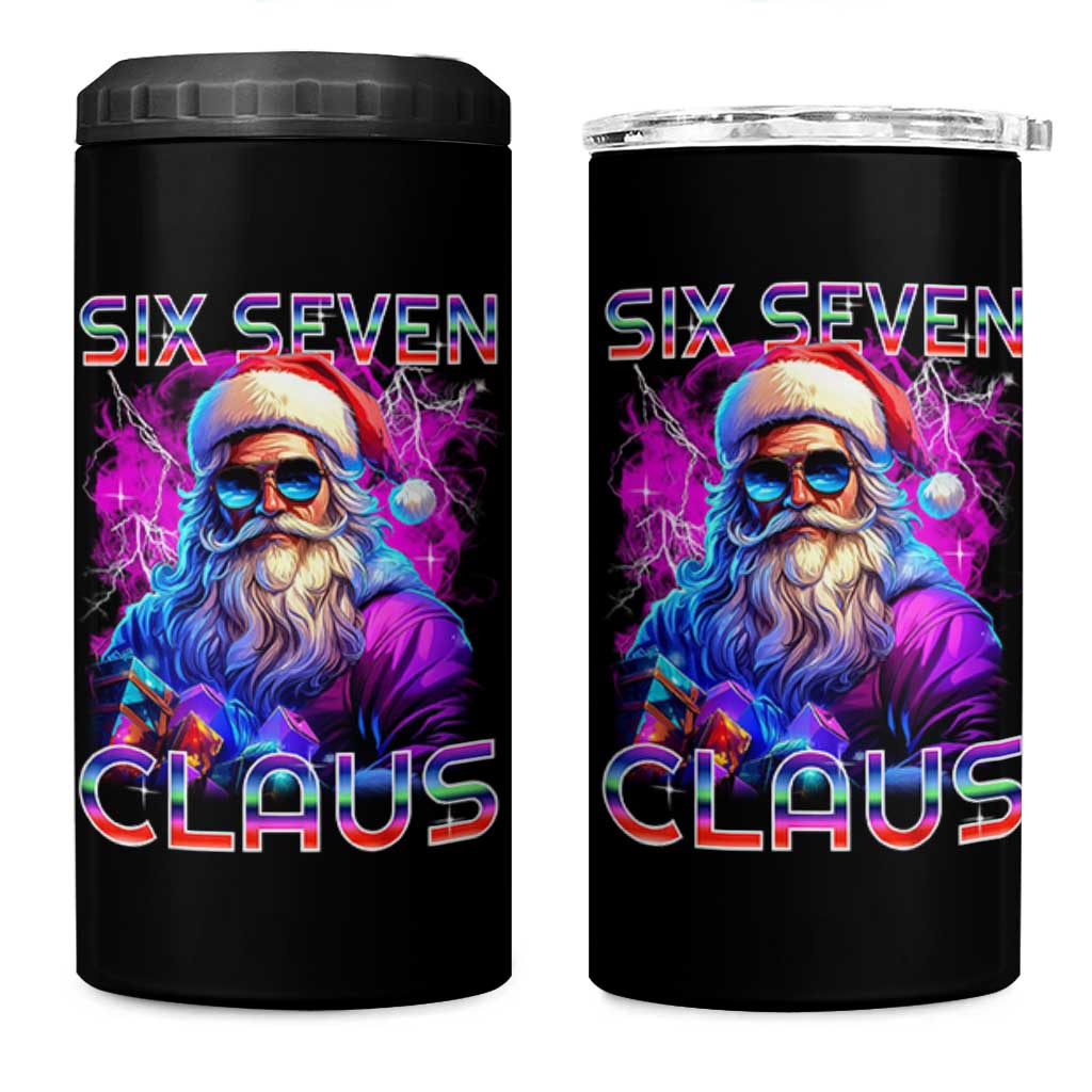 Funny Six Seven Claus 4 in 1 Can Cooler Tumbler 67 Christmas Santa Meme Gen Alpha - Wonder Print Shop