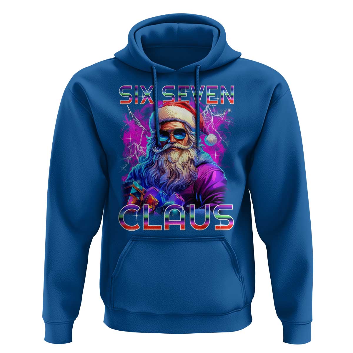 Funny Six Seven Claus Hoodie 67 Christmas Santa Meme Gen Alpha - Wonder Print Shop