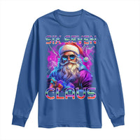 Funny Six Seven Claus Long Sleeve Shirt 67 Christmas Santa Meme Gen Alpha - Wonder Print Shop