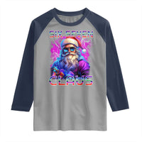 Funny Six Seven Claus Raglan Shirt 67 Christmas Santa Meme Gen Alpha - Wonder Print Shop