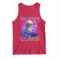 Funny Six Seven Claus Tank Top 67 Christmas Santa Meme Gen Alpha - Wonder Print Shop