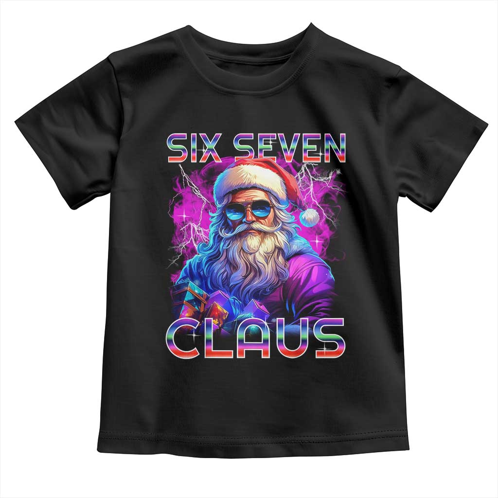 Funny Six Seven Claus Toddler T Shirt 67 Christmas Santa Meme Gen Alpha - Wonder Print Shop