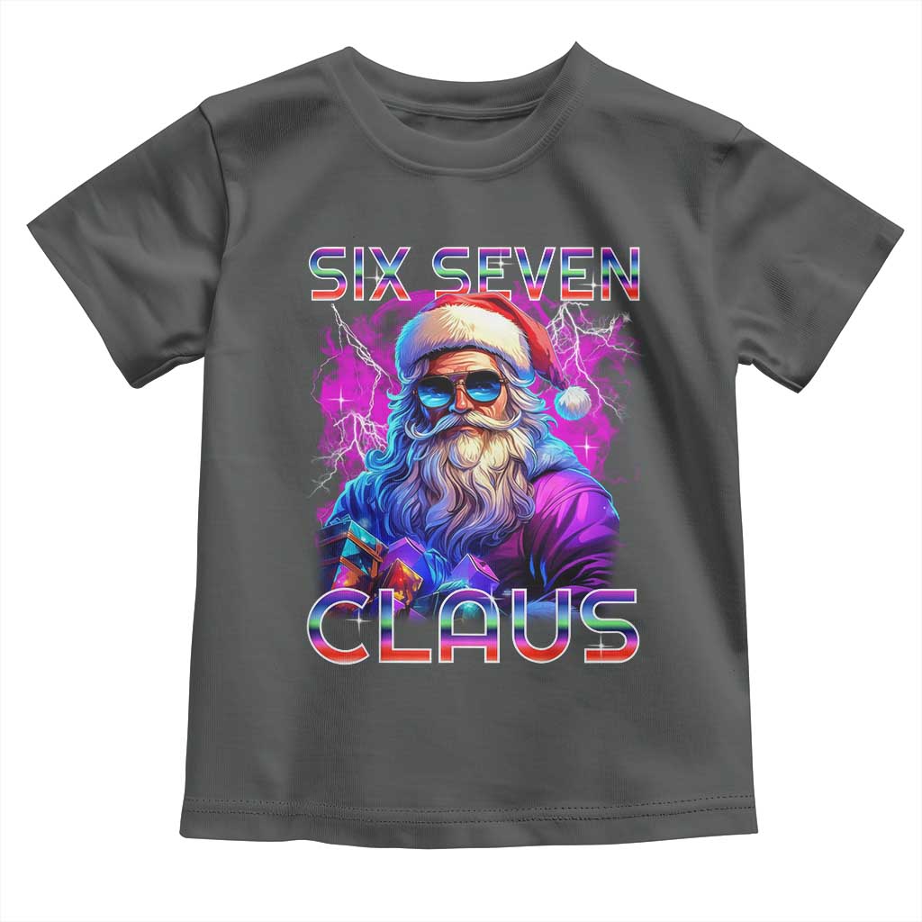 Funny Six Seven Claus Toddler T Shirt 67 Christmas Santa Meme Gen Alpha - Wonder Print Shop