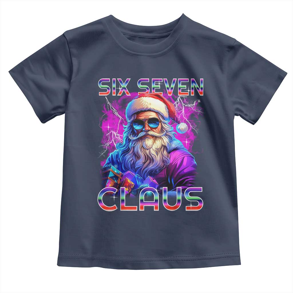 Funny Six Seven Claus Toddler T Shirt 67 Christmas Santa Meme Gen Alpha - Wonder Print Shop