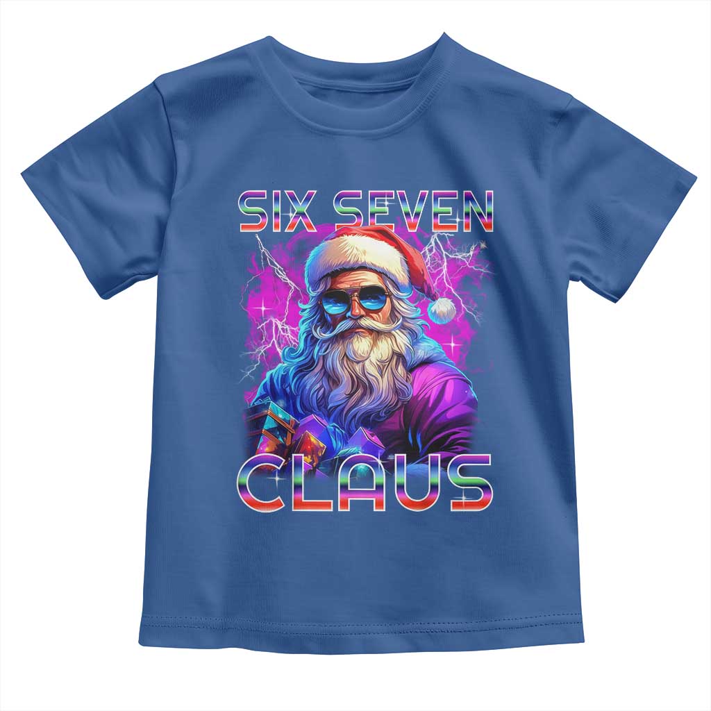 Funny Six Seven Claus Toddler T Shirt 67 Christmas Santa Meme Gen Alpha - Wonder Print Shop