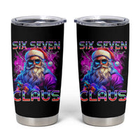 Funny Six Seven Claus Tumbler Cup 67 Christmas Santa Meme Gen Alpha - Wonder Print Shop
