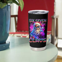 Funny Six Seven Claus Tumbler Cup 67 Christmas Santa Meme Gen Alpha - Wonder Print Shop