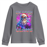 Funny Six Seven Claus Youth Sweatshirt 67 Christmas Santa Meme Gen Alpha - Wonder Print Shop