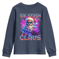 Funny Six Seven Claus Youth Sweatshirt 67 Christmas Santa Meme Gen Alpha - Wonder Print Shop