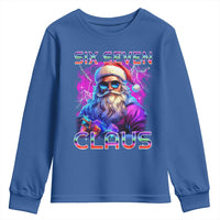 Funny Six Seven Claus Youth Sweatshirt 67 Christmas Santa Meme Gen Alpha - Wonder Print Shop