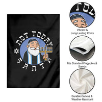 Funny Hanukkah Not Today Santa Garden Flag Jewish Chanukah Chrismukkah - Wonder Print Shop