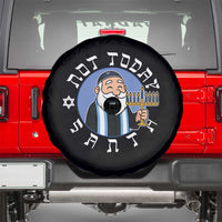 Funny Hanukkah Not Today Santa Spare Tire Cover Jewish Chanukah Chrismukkah - Wonder Print Shop