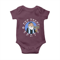Funny Hanukkah Not Today Santa Baby Onesie Jewish Chanukah Chrismukkah - Wonder Print Shop