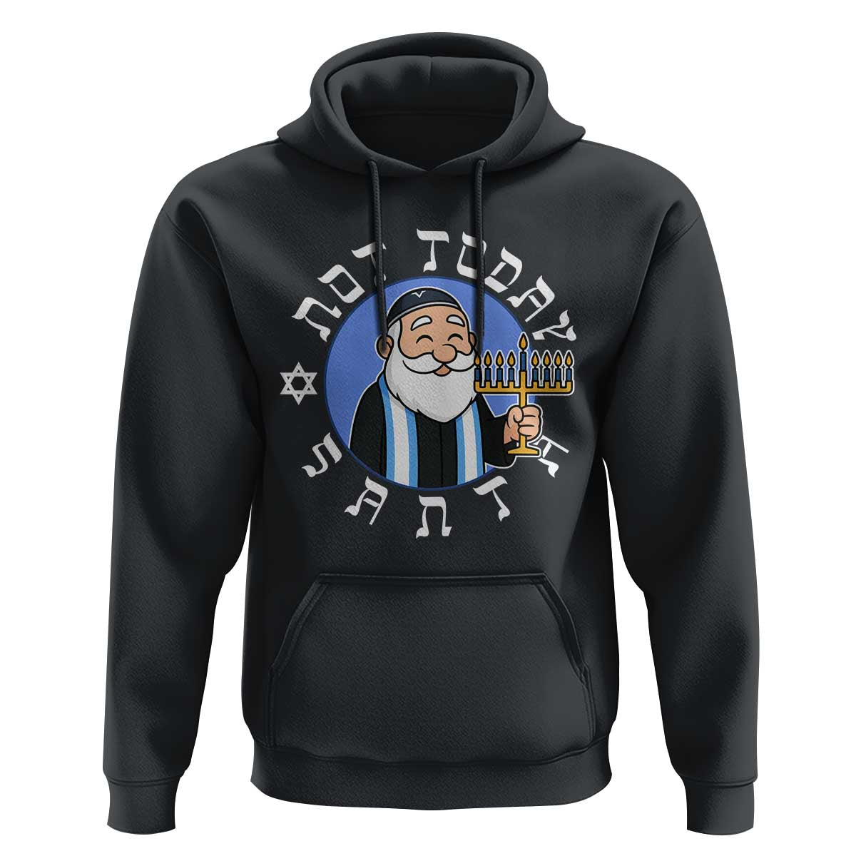 Funny Hanukkah Not Today Santa Hoodie Jewish Chanukah Chrismukkah - Wonder Print Shop