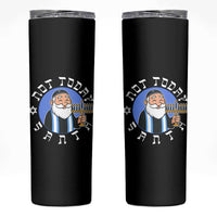 Funny Hanukkah Not Today Santa Skinny Tumbler Jewish Chanukah Chrismukkah - Wonder Print Shop