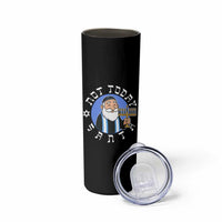 Funny Hanukkah Not Today Santa Skinny Tumbler Jewish Chanukah Chrismukkah - Wonder Print Shop