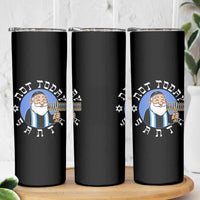 Funny Hanukkah Not Today Santa Skinny Tumbler Jewish Chanukah Chrismukkah - Wonder Print Shop