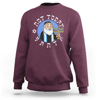 Funny Hanukkah Not Today Santa Sweatshirt Jewish Chanukah Chrismukkah - Wonder Print Shop