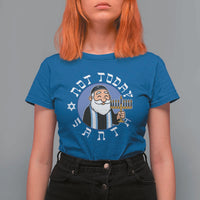 Funny Hanukkah Not Today Santa T Shirt For Women Jewish Chanukah Chrismukkah - Wonder Print Shop