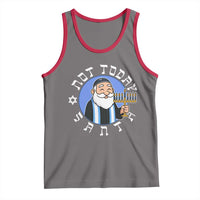 Funny Hanukkah Not Today Santa Tank Top Jewish Chanukah Chrismukkah - Wonder Print Shop