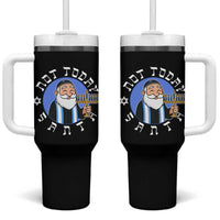 Funny Hanukkah Not Today Santa Tumbler With Handle Jewish Chanukah Chrismukkah - Wonder Print Shop