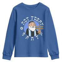 Funny Hanukkah Not Today Santa Youth Sweatshirt Jewish Chanukah Chrismukkah - Wonder Print Shop