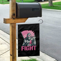 Funny Bigfoot Breast Cancer Awareness Garden Flag Fight Pink Ribbon - Wonder Print Shop