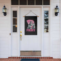 Funny Bigfoot Breast Cancer Awareness Garden Flag Fight Pink Ribbon - Wonder Print Shop