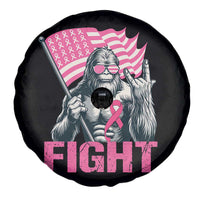Funny Bigfoot Breast Cancer Awareness Spare Tire Cover Fight Pink Ribbon - Wonder Print Shop