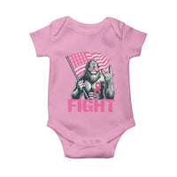 Funny Bigfoot Breast Cancer Awareness Baby Onesie Fight Pink Ribbon - Wonder Print Shop