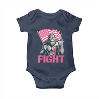 Funny Bigfoot Breast Cancer Awareness Baby Onesie Fight Pink Ribbon - Wonder Print Shop