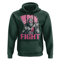 Funny Bigfoot Breast Cancer Awareness Hoodie Fight Pink Ribbon - Wonder Print Shop