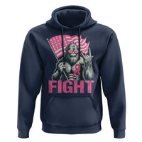 Funny Bigfoot Breast Cancer Awareness Hoodie Fight Pink Ribbon - Wonder Print Shop
