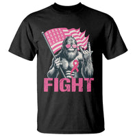 Funny Bigfoot Breast Cancer Awareness T Shirt Fight Pink Ribbon - Wonder Print Shop