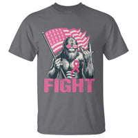 Funny Bigfoot Breast Cancer Awareness T Shirt Fight Pink Ribbon - Wonder Print Shop