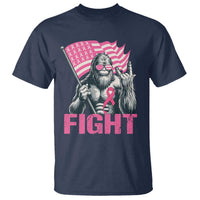 Funny Bigfoot Breast Cancer Awareness T Shirt Fight Pink Ribbon - Wonder Print Shop