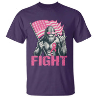 Funny Bigfoot Breast Cancer Awareness T Shirt Fight Pink Ribbon - Wonder Print Shop