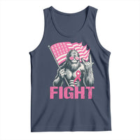 Funny Bigfoot Breast Cancer Awareness Tank Top Fight Pink Ribbon - Wonder Print Shop