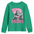 Funny Bigfoot Breast Cancer Awareness Youth Sweatshirt Fight Pink Ribbon - Wonder Print Shop