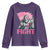 Funny Bigfoot Breast Cancer Awareness Youth Sweatshirt Fight Pink Ribbon - Wonder Print Shop