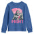 Funny Bigfoot Breast Cancer Awareness Youth Sweatshirt Fight Pink Ribbon - Wonder Print Shop