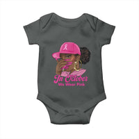 In October We Wear Pink Baby Onesie Black Women Breast Cancer Awareness - Wonder Print Shop