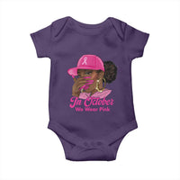 In October We Wear Pink Baby Onesie Black Women Breast Cancer Awareness - Wonder Print Shop