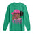 In October We Wear Pink Long Sleeve Shirt Black Women Breast Cancer Awareness - Wonder Print Shop