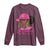 In October We Wear Pink Long Sleeve Shirt Black Women Breast Cancer Awareness - Wonder Print Shop