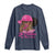 In October We Wear Pink Long Sleeve Shirt Black Women Breast Cancer Awareness - Wonder Print Shop
